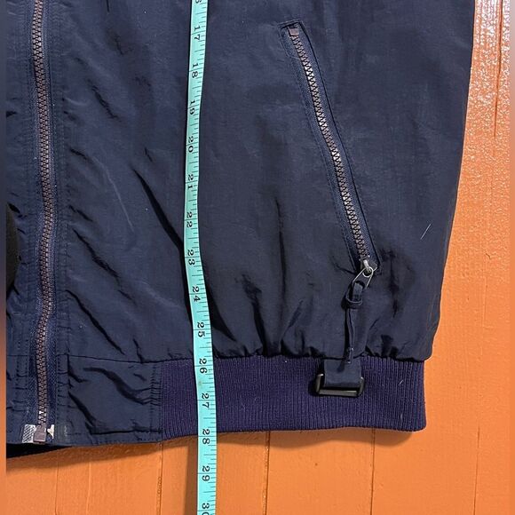 Vintage White Sierra Blue Windbreaker Bomber Fleece Jacket Sz 2XL XXL - Picture 7 of 9